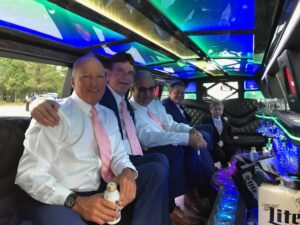 WEDDING LIMOUSINE INTERIOR